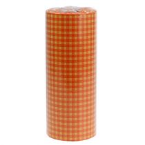 Product Cuff paper 25cm 100m orange check