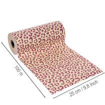 Product Muff Paper Roll Leopard Print Purple 25cm x 100m