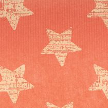 Product Cuff paper with stars, roll for floristry supplies, 25 cm x 100 m