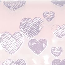 Product Floral wrapping paper with heart motifs for decorative flower creations, 25cm x 25m