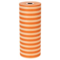 Product Orange Striped Paper Roll 25cm x 100m for Decoration and Wrapping