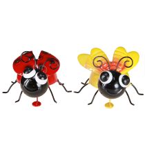 Product Ladybug Bee Metal Decoration with Magnet Assorted 9.5cm 2pcs