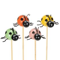 Product Ladybug decorative figures for flower pots and flower arrangements for spring decoration, 32cm, 16 pieces
