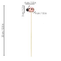 Product Ladybug decorative figures for flower pots and flower arrangements for spring decoration, 32cm, 16 pieces