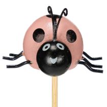 Product Ladybug decorative figures for flower pots and flower arrangements for spring decoration, 32cm, 8 pieces
