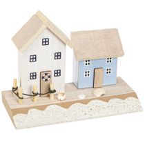 Product Maritime Decoration Beach House Shells Natural Blue H12cm 4pcs