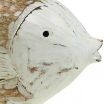 Maritime decoration fish wood wooden fish shabby chic 28×15cm