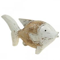 Maritime decoration fish wood wooden fish shabby chic 28×15cm