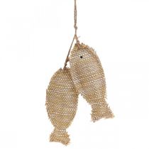 Product Maritime hanging decoration pendant deco fish for hanging H32cm