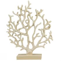 Product Maritime table decoration coral beige decoration coral polyresin H20cm