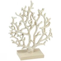 Product Maritime table decoration coral beige decorative coral polyresin H20cm
