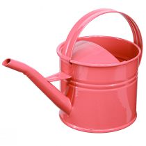 Product Metal Watering Can Decoration Pink Flowerpot 28x13x17cm 1.25l