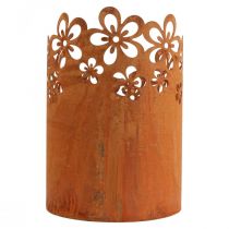 Metal decorative rust lantern metal pot Ø16cm H23cm