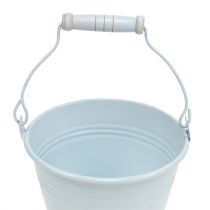 Product Metal Bucket White Ø12cm H10cm 8 pcs