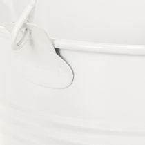 Product Metal buckets, white, Ø12cm, H10cm, 8 pieces