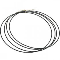 Product Metal Ring Decorative Ring Scandi Ring Decorative Loop Black Ø40cm 4 Pcs