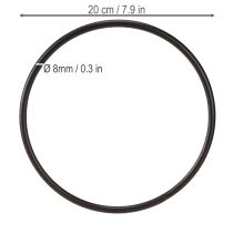 Product Decorative metal ring, wall decoration, versatile for creative DIY projects, 20cm, 4 pieces