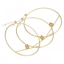Product Candle holder for hanging golden metal decorative ring Ø25cm 3pcs