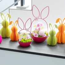 Product Rabbit planter for spring and Easter decoration, living room, kitchen, garden decoration, 33cm