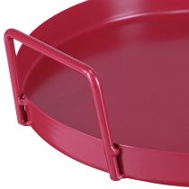 Product Pink Metall Tray Centrepiece and decor for dining room and terrace 22cm