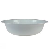 Product Metal bowl white bowl enamel look Ø36cm H9.5cm
