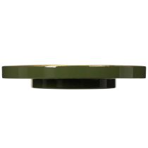 Product Decorative Green Metal Tray with Gold Rim 30cm
