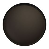 Product Metal Tray Decorative Tray Black Round Candle Tray Ø25cm 2pcs
