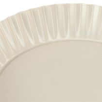 Product Metal plate gray decorative plate with base metal plate Ø14cm 2 pcs