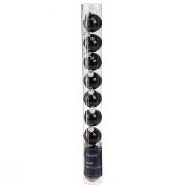 Product Mini Christmas tree balls glass balls black 30mm 9pcs