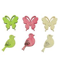 Product Mini wood litter decoration 2cm pastel assorted 144 pcs