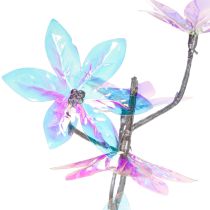 Product Artificial Blossom Branch with Iridescent Flowers 80cm