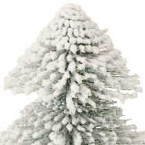 Product Mini Christmas tree illuminated LED fir with snow 28cm