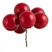 Product Mini Christmas balls wire glass balls red Ø40mm 32 pcs