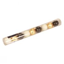 Product Mini Christmas Balls Glass White Black Gold Ø3cm 9 pcs