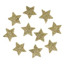 Product Mini glitter star gold 2.5cm 96 pcs