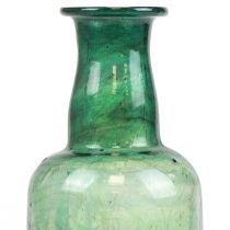 Product Mini vase glass bottle vase flower vase green Ø6cm H17cm
