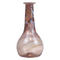 Mini glass vase flower vase purple Ø7.5cm H15cm