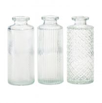 Product Mini vases glass decorative bottle vases Ø5cm H13cm 3pcs