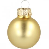 Product Mini Christmas balls glass gold Ø2.5cm 24pcs