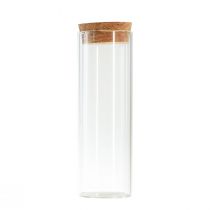 Mini vases glass test tube cork lid Ø4cm H12cm 6pcs