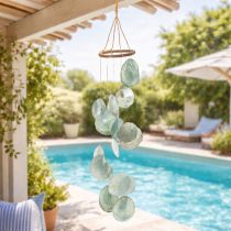 Product Wind chime Capiz shells for relaxed balcony decoration and harmonious sound 57cm