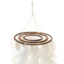 Product Wind chime Capiz shell mobile, round, 70 cm long, for balcony or garden