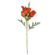 Product Poppy Decoration Poppy Artificial Red 45cm Bunch with 3 Pcs