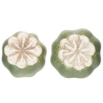 Product Poppy seed pod decorative stake for seasonal garden elegance or balcony highlights, 41cm, 4 pieces