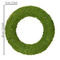 Product Moss wreath as a versatile base for creative floristry and decorating ideas, 20cm, 4 pieces