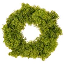 Product Artificial Green Moss Wreath for Table or Door Decoration 28cm