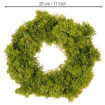 Product Artificial Green Moss Wreath for Table or Door Decoration 28cm