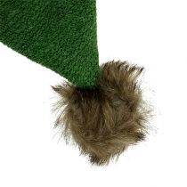 Product Christmas Tree Decoration Cap with fur trim Green 28cm