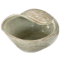 Product Ceramic bowl with seashell design for elegant decoration in the living room, 23cm