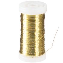 Product Myrtle wire, gold, 0.30mm, 100g, for decoration &amp; crafts